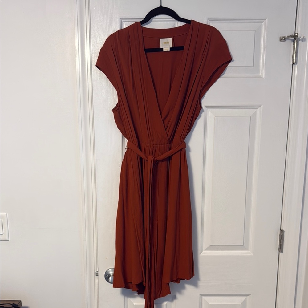 Wrap Rust Dress Anthropologie